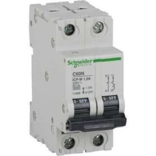 SCHNEIDER ELECTRIC - Interruptor automático control potencia C60N ICP-M 1P+N 3A