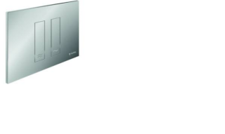 AQUACONTROL - Escudo pulsador SCHELL Ambition cristal blanco latón