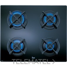 TEKA - Placa cocción CGC.4G AI.AL gas natural