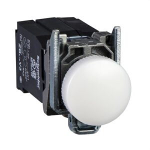 Piloto BA9s diámetro 22 110-120V transformador blanco embellecedor plástico