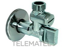 Válvula A-80 1/2x3/8" sin tuerca cromo