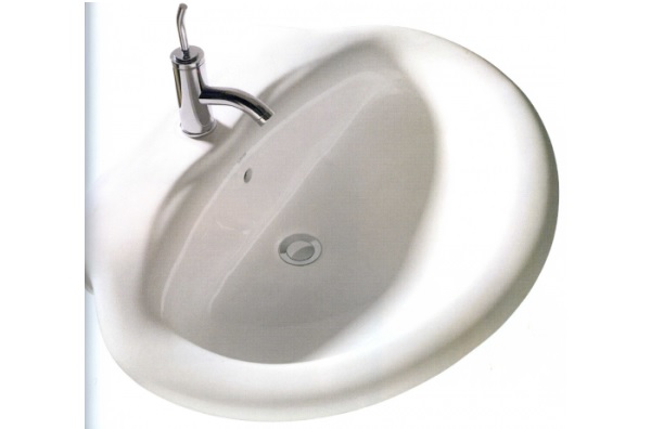 LAVABO 75cm C/FIJ.LARA BLANCO