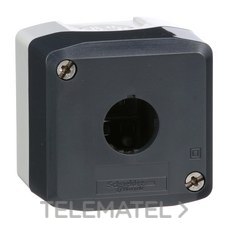 Caja gris claro con tapa gris antracita con taladro 1