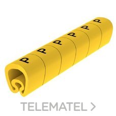 Señalización PVC plástico 7-18mm -P-amarillo