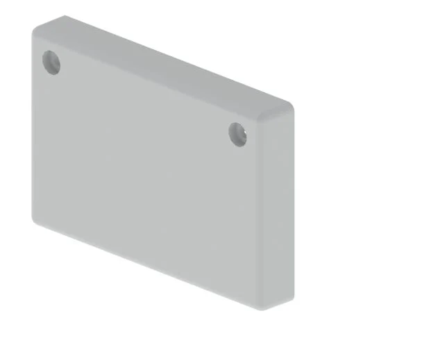 Tapa final gris RAL7038 60x100 U48X